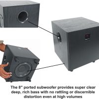Rockville HTS820 1500W 5.1 Channel Home Theater System with 8" Subwoofer, Bluetooth, USB, Includes Remote and Speaker Mounts - Perfect for Movies, Music, Karaoke - Image 7