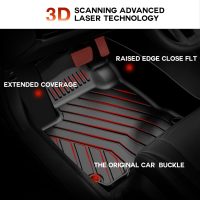 2025 HRV Floor Mats - Original Floor Mats Custom Fit for 2023 2024 2025 2026 Honda HRV & 2025 Acura ADX TPE Rubber Car Mats, All Weather Protection Floor Liners for HR-V Accessories 1st & 2nd Row - Image 2
