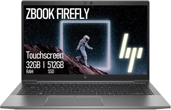 HP ZBook Firefly 14 G7 14" FHD Touchscreen Mobile Workstation Laptop, Quad-Core i5-10210, 32GB DDR4, 512GB SSD, Backlit Keyboard, Windows 11 Pro (Renewed)