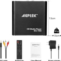 HDMI Media Player, Black Mini 1080p Full-HD Ultra HDMI Digital Media Player for -MKV/RM- HDD USB Drives and SD Cards - Image 9