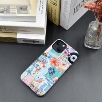 Generic Case Compatible with iPhone 14,Scratch Resistant Hybrid 2-Layer Hard Shell Phone Case,Seashells Beach Summer Jellyfish Collage - Image 4