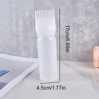Hair Dye Applicator Bottle with Root Comb, White, 8 oz Capacity - Image 2