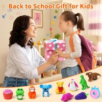 70 Pack Animal Erasers for Kids Bulk Desk Pets Classroom Prizes Treasure Box Toys for Classroom Supplies, 3D Puzzle Mini Erasers Pencil Eraser Back to School Supplies for Kids Party Favors (Random) - Image 2