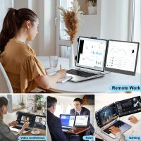 Laptop Screen Extender, 14" FHD 1080P IPS Laptop Monitor Extender Dual Screen, Portable Monitor for Laptops 13-17" with USB-C/HDMI Port, Plug n Play for Windows/Mac/Android/Switch/PS5 - Image 7