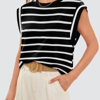 WIHOLL Cap Sleeve Tops for Women Summer Top Basic Tee Shirts Casual Tank Loose Fit 2025 Fashion - Image 3