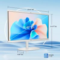 HP All in One Desktop Computer for Home, Intel Celeron J4025, 21.5 inch FHD Anti-Glare, WiFi 6, 32 GB DDR4, 1 TB SSD, 128 GB USB Flash Drive, Home PC, Wired KB & Mouse, Win 11 Pro, w/Accessories - Image 8