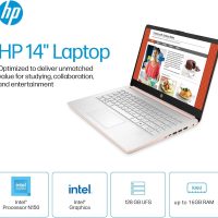 HP 14" Laptop Computer for Business Student, 1 Year Office 365, Intel 4-core CPU (Beats i3-1115G4), 16GB RAM, 384GB Storage (128GB UFS + 256GB Hub Docking Station), WiFi 6, BT 5.4, Windows 11 Pro S - Image 4