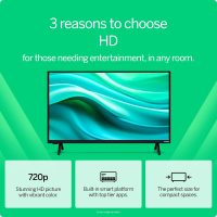VIZIO 32-inch HD Smart TV 720p LED w/Alexa Compatibility, Google Cast Built-in, Bluetooth Headphone Capable (VHD32M-08, New) - Image 3