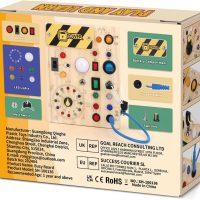Busy Board, Montessori Toy for 1-3 Years Old, Wooden Toddler Sensory Travel Toy, Ideal Gift for 1+ Year Old Boys (Busy Board Plus V2), Medium, Yellow - Image 7