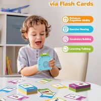 Talking Flash Cards for Toddlers 1 2 3 4 Year Olds, Montessori Language Learning with 224 Words, Pocket Speech Therapy and Autism Playthings, Children's Sensory Educational Device - Image 3