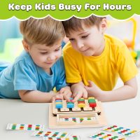 V-Opitos Color Matching Puzzle Toys, Montessori Brain Teasers Game for Kids Age 3, 4, 5, 6, 7 Years Old, Road Trip Toys for Boys & Girls, Handheld Games for Travel, Ideal Christmas, Birthday Gifts - Image 6