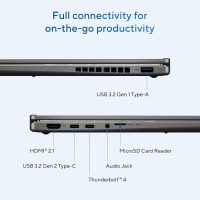 ASUS Vivobook 16 Flip Laptop, Copilot+ PC, 16” OLED 3K 120Hz Touch Display, Intel® Core™ Ultra 7 256V, Intel® Arc™ Graphics, 16GB Memory, 512GB SSD, Matte Gray, TP3607SA-DS74T - Image 6