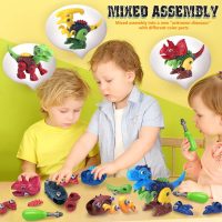 Dinosaur Toys for 3, 4, 5, 6, 7 Year Old Boys, Take Apart Toys with Electric Drill for Kids, STEM Educational Construction Building Toy, Ideal Birthday Christmas Easter Gifts, Incl Tyrannosaurus Rex - Image 5