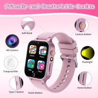 Kids Smart Watch Gift for Girls Age 5-12, 26 Games HD Touch Screen Watches with Video Camera Music Player Pedometer Flashlight 12/24 hr Educational Toys Birthday Gifts for Girls Ages 7 8 9 10 - Image 7