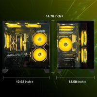 Gaming PC Desktop,Prebuilt Gaming Computer with,AMD Ryzen 7 5700X 3.4GHz,RTX5060 8GB GDDR7 DLSS4,32GB DDR4 RAM 3200MHz,1TB NVME SSD,ARGB Cooling Fan,Supply WiFi Support - Image 7