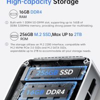 ACEMAGIC Mini Pc 11 Pro, Processor N97 (Beat N100/N95/N150) up to 3.6 GHz Mini Computers, 16GB DDR4 256GB SSD, 4K Dual Display WiFi BT VESA Micro Small Pc for Business and Home, Mini Desktop - Image 4