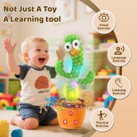 Dancing Talking Cactus Toy for Baby Toddler, Boys Girls Gifts Singing Mimicking Recording Repeating What You Say Baby Toys with 120 English Songs (Adjustable Volume) - Image 5