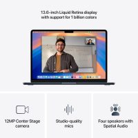 Apple 2025 MacBook Air 13-inch Laptop with M4 chip: Built for Apple Intelligence, 13.6-inch Liquid Retina Display, 16GB Unified Memory, 256GB SSD Storage, 12MP Center Stage Camera, Touch ID; Midnight - Image 4