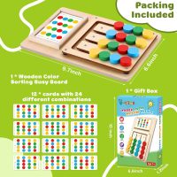 V-Opitos Color Matching Puzzle Toys, Montessori Brain Teasers Game for Kids Age 3, 4, 5, 6, 7 Years Old, Road Trip Toys for Boys & Girls, Handheld Games for Travel, Ideal Christmas, Birthday Gifts - Image 5