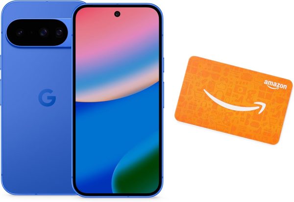 Google Pixel 10 - Indigo - 128 GB with $100 Amazon Gift Card