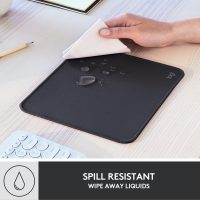 Logitech Mouse Pad - Studio Series, Computer Mouse Mat with Anti-Slip Rubber Base, Easy Gliding, Spill-Resistant Surface, Durable Materials, Portable, in a Fresh Modern Design, Graphite - Image 3