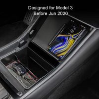 TAPTES Wireless Charger for Tesla Model 3 2017 2018 2019 2020, Dual Phone Charging Pad for Tesla Model 3 Accessories, Car Center Console Interior, Compatible with iPhone & Smartphones, Black - Image 2