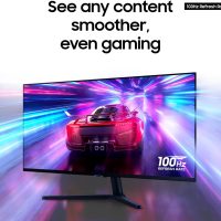 SAMSUNG 34" ViewFinity S50GC Series Ultra-WQHD Monitor, 100Hz, 5ms, HDR10, AMD FreeSync, Eye Care, Borderless Design, PIP, PBP, LS34C502GANXZA, 2023, Black - Image 4