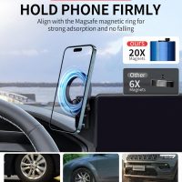 MaserWeller Car Phone Holder for Honda HR-V 2023-2025 Accessories/CR-V 2023 2024 2025 Accessories 7/9-inch Screen Fixed Clip, Phone Mount Compatible with MagSafe, 360° Rotation Cell Phone Holder - Image 4