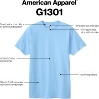 American Apparel Heavyweight Cotton T-Shirt, Style G1301/G1301GD, Multipack - Image 2