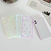 Case for iPhone 15 Pro Case, Cute Bow with Soft TPU Shockproof Protective Clear Phone Case, Compatible with iPhone 15 Pro 6.1''-Green - Image 6
