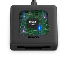 Memory Card Reader, BENFEI 4in1 USB 3.0 and USB-C to SD Micro SD MS CF Card Reader Adapter, 4 Cards Simultaneously Read and Write, Compatible with iPhone 15 Series, MacBook Pro/Air 2023, and More - Image 8