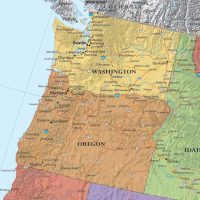 24x36 United States, USA Classic Elite Wall Map Mural Poster (Paper Folded) - Image 4