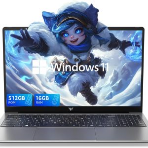 ACEMAGIC Laptop, 15.6" Business Student Laptop Computer, Intel Quad-Core Processor Windows 11 Laptop, 16GB DDR4 512GB SSD, Up to 2TB,180° Open Angle, Metal Shell, WiFi, USB3.2, Type C