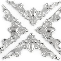 20pcs Antique Corner Protectors Metal Corner Protector Decorative Corner For Book Furniture Dressers Jewelry Boxes (silver white) - Image 9