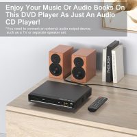 DVD Players for TV with HDMI,Plays All Regions and Formats,CD Player for Home,Support 1080P Video/CD/DVD/VCD/JPEG/USB, Remote, HDMI and RCA Cables Included - Image 7