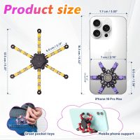Transformable Fidget Spinners 4 Pcs for Kids and Adults Stress Relief Sensory Toys for Boys and Girls Fingertip Gyros for Party Favors Stocking Stuffers Bulk for Kids - Image 5