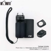 KIWIFOTOS Phone Camera Grip Handle Holder Phone Tripod Mount with Detachable Remote Shutter & Cold Shoe Adapter for iPhone 14 15 16 Pro Max Samsung Smartphone Selfie Vlog Video Shooting, Black - Image 7