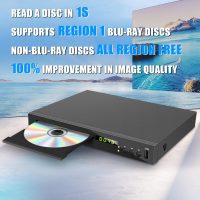 HD Blu Ray Player, Blue Ray/DVD/CD Player for TV, Play Region A/1 Blu-ray Disc and All Region DVD Discs, Blu-ray DVD Player with HDMI/AV/Coaxial Output, USB Input, Built-in PAL NTSC (Zone 1 Blu-ray) - Image 2