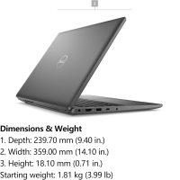 Dell Latitude 3550 15 Laptop, 15.6" FHD Computer, Intel 12-Core Ultra 7 155U (Beat i7-1355U), 64GB DDR5 RAM, 2TB PCIe SSD, WiFi 6, USB 4, HDMI, Backlit Keyboard, Fingerprint Reader, Windows 11 Pro - Image 6
