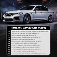 AggAuto Compatible with BMW Grille Inserts Stripes for 1/2/3/4/5 Series (F20 F21 F22 F23 F30 F31 F32 F33 F34 F36 F45 F46) 2011-2021, 328i/320i/335i/428i Grill Insert Accessories White V Brace Cover - Image 2