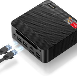 P4 Mini PC, Mini Computers, AMD Ryzen 7 5825U (up to 4.5GHz) Gaming PC, 32GB DDR4 1TB PCIe SSD Desktop Computers, 4K Triple Display, Dual LAN 2.5G, Wi-Fi 6E/BT5.2, for Gaming, Office & Design