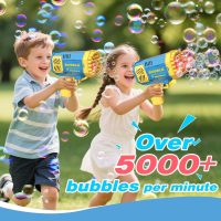 JONEG Toys for 3-8 Year Old Boys Girls: 2 Pack Bubble Machine for Kids with Bubble Solution, Gifts for 3 4 5 6 7 8 Years Old Boy Birthday Toy for Kid Toddlers Ages 4-6 Outdoor Wedding Bubbles Wands - Image 3