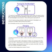 Loop Lasso NANO Glow in the Dark Rave Toys with Built-in UV Blacklight - Interactive Rope Launcher STEM Toy - Viral Flow and String Shooter Toy for Kids and Adults - Image 9