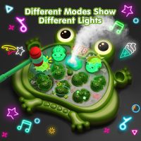 HopeRock Toys for 2 3 4 5 Year Old Boy,Toddler Toys Age 2-4, Whack A Frog Game,with 5 Modes,45 Levels,9 Music Spray and Light-up, Baby Toy Gifts for Early Learning, Birthday Gift for Toddler Boy Toys - Image 3