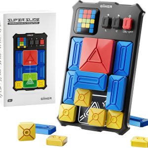 GiiKER Super Slide Puzzle Games, Original 500+ Challenges Brain Teaser Puzzle, Toys for Kids Teens, Travel Games Birthday Gifts Easter Basket Stuffers for Boys Girls, Activities for Road Trips