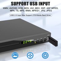 HD Blu Ray Player, Blue Ray/DVD/CD Player for TV, Play Region A/1 Blu-ray Disc and All Region DVD Discs, Blu-ray DVD Player with HDMI/AV/Coaxial Output, USB Input, Built-in PAL NTSC (Zone 1 Blu-ray) - Image 6