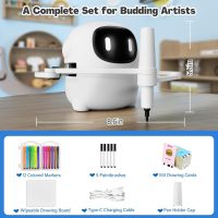 Drawing Robot for Kids with 150 Cards, Voice Interactive Educational Drawing Machine, Montessori Painting Learning Toys for 3 4 5 6 7 8 Year Old Boys Girls Birthday Party - Image 7