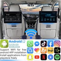 4K Android 12 Portable Car TV Headrest Monitor Back Seat 10.1 Inch Touch Screen Tablet Portable Multi-Media Video Player,Support Phone Wireless Mirror Link,WiFi Bluetooth/RCA/USB&2G+32GB 2PCS - Image 5