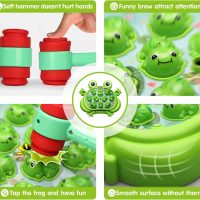 HopeRock Toys for 2 3 4 5 Year Old Boy,Toddler Toys Age 2-4, Whack A Frog Game,with 5 Modes,45 Levels,9 Music Spray and Light-up, Baby Toy Gifts for Early Learning, Birthday Gift for Toddler Boy Toys - Image 5