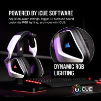 CORSAIR VOID RGB ELITE Wireless Gaming Headset – 7.1 Surround Sound – Omni-Directional Microphone – Microfiber Mesh Earpads – Up to 40ft Range – iCUE Compatible – PC, Mac, PS5, PS4 – Carbon - Image 7